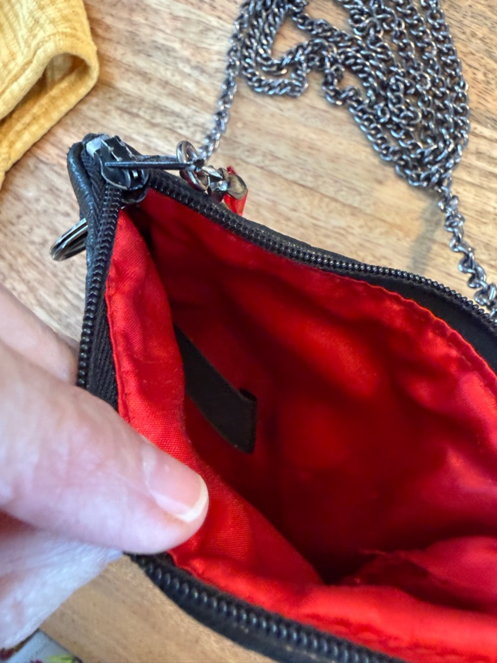 Black Studded Peace Sign Leather Crossbody Bag Y2K - Picture 5 of 5